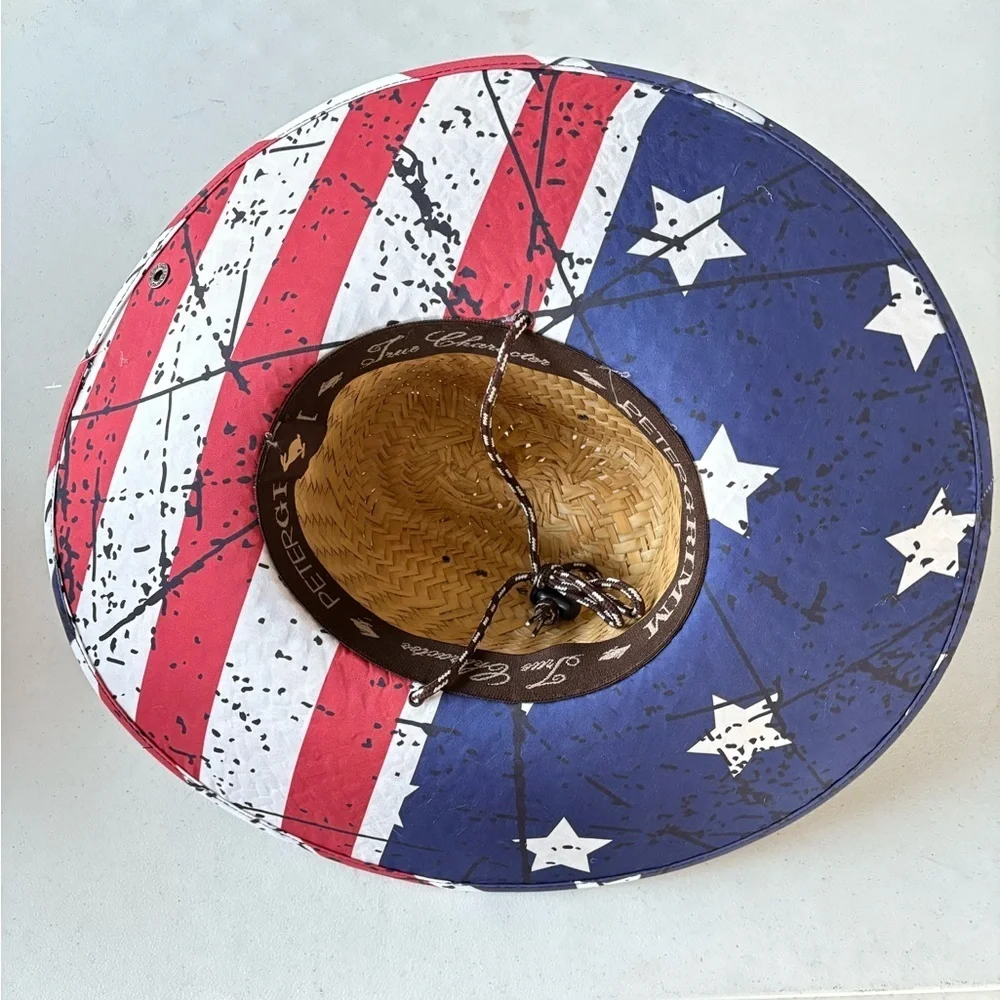 Peter Grimm Americana Straw Hat NEW